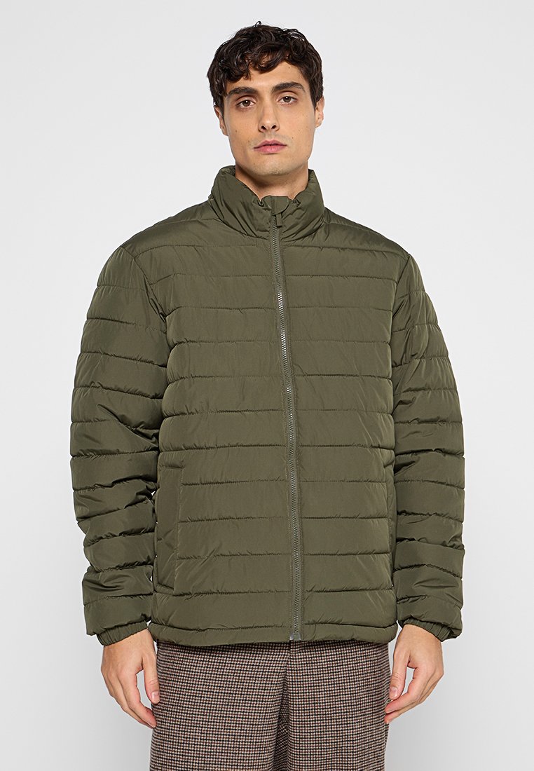 Selected Homme Winterjas donkergroen