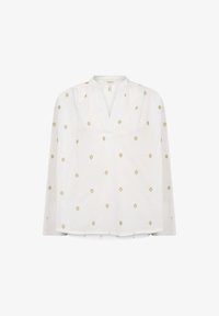 Selezionato, bright white gold embroidery