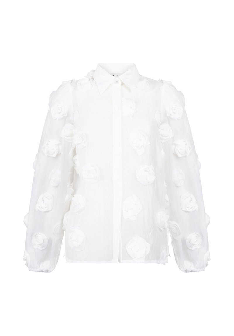 Aaiko LIEN - Hemdbluse - les blancs/weiß - Zalando