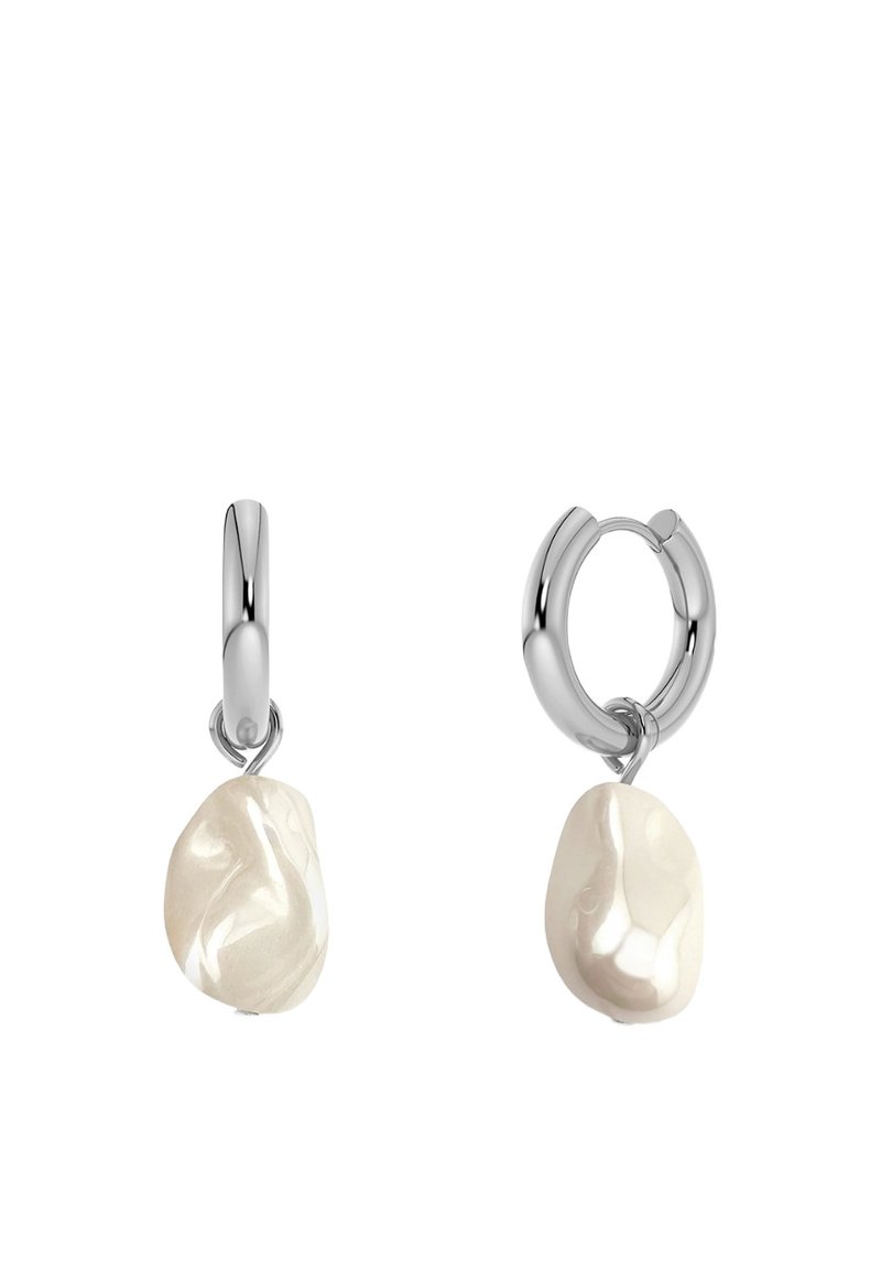 pandora baroque pearl hoop earrings