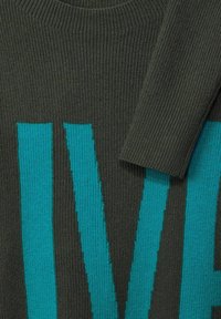 Cecil MIT WORDING - Strickpullover - grün
