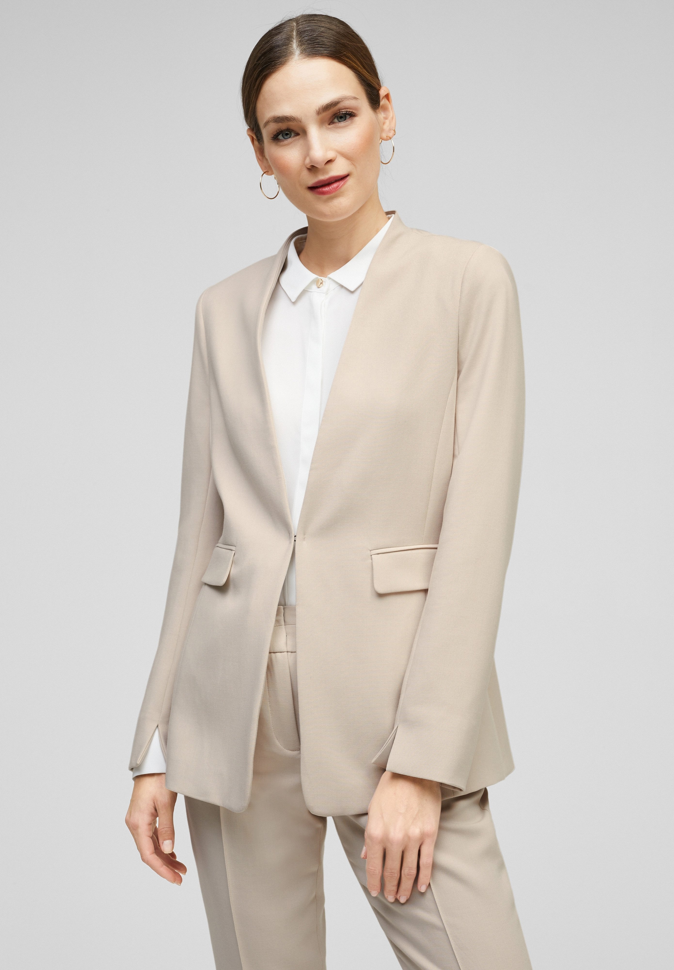 s.Oliver BLACK LABEL Blazer - beige melange/beige mêleerd - Zalando.nl