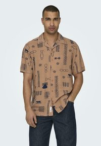 Only & Sons Camicia - coccio fantasia