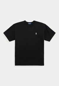 RELAXED FIT COTTON JERSEY TEE - Pamata T-krekls - black