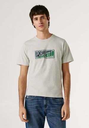 GEORGE TEE - T-shirt con stampa - light grey marl