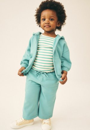 Next, REGULAR FIT - ZIP THROUGH HOODIE - Lukuga pusa - green