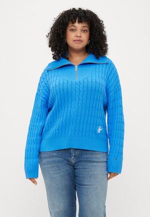 CABLE ZIP  - Džemper - mesmerizing blue