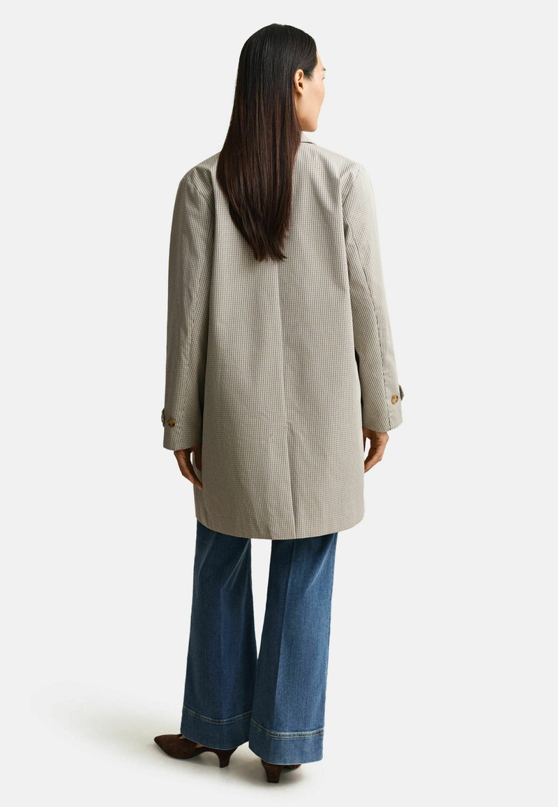 GANT CHECKED CAR - Krátký kabát - oat beige