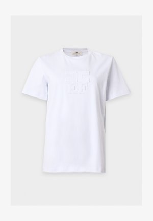 Elisabetta Franchi, WOMENS - Lihtne T-särk - gesso
