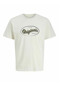 RUNDHALSAUSSCHNITT  - Printtipaita - antique white