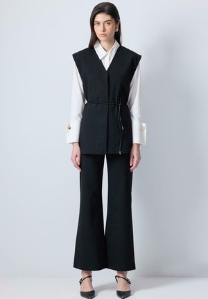 VISCOSE SUIT - Pantalon classique - black