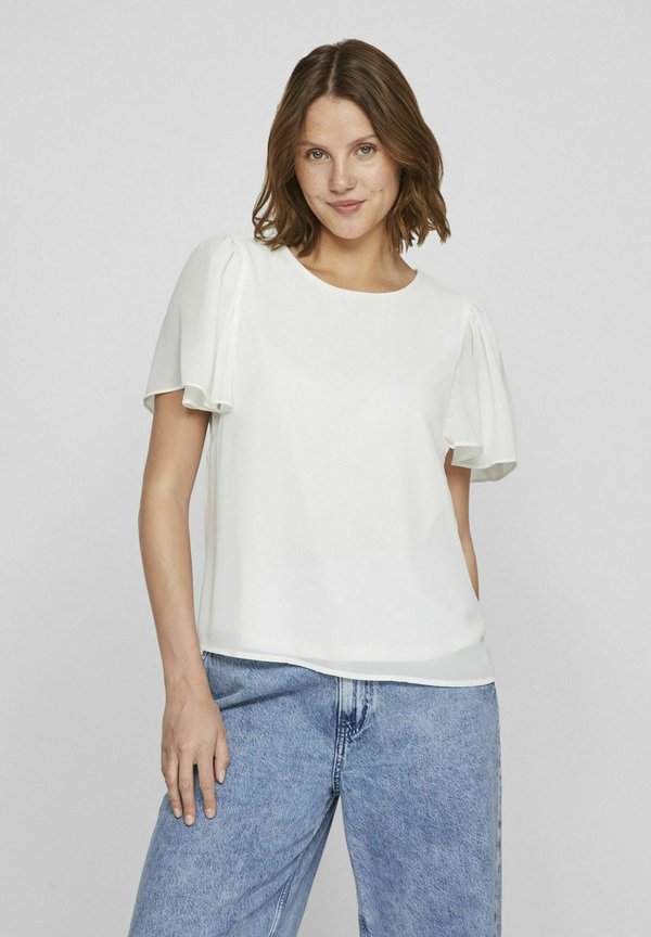 VIMICADA O NECK - Bluse - cloud dancer