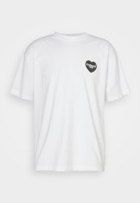 HEART BANDANA - Majica kratkih rukava s printom - white/black stone washed
