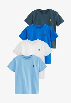 4 PACK STAG EMBROIDERED SHORT SLEEVE - Basic póló - blues