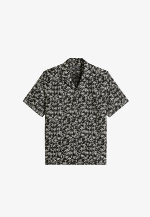 Marc O'Polo, MARC O'POLO KURZARM-HEMD REGULAR MIT SOMMERLICHEM BLATTMOTIV - Overhemd - medium grey