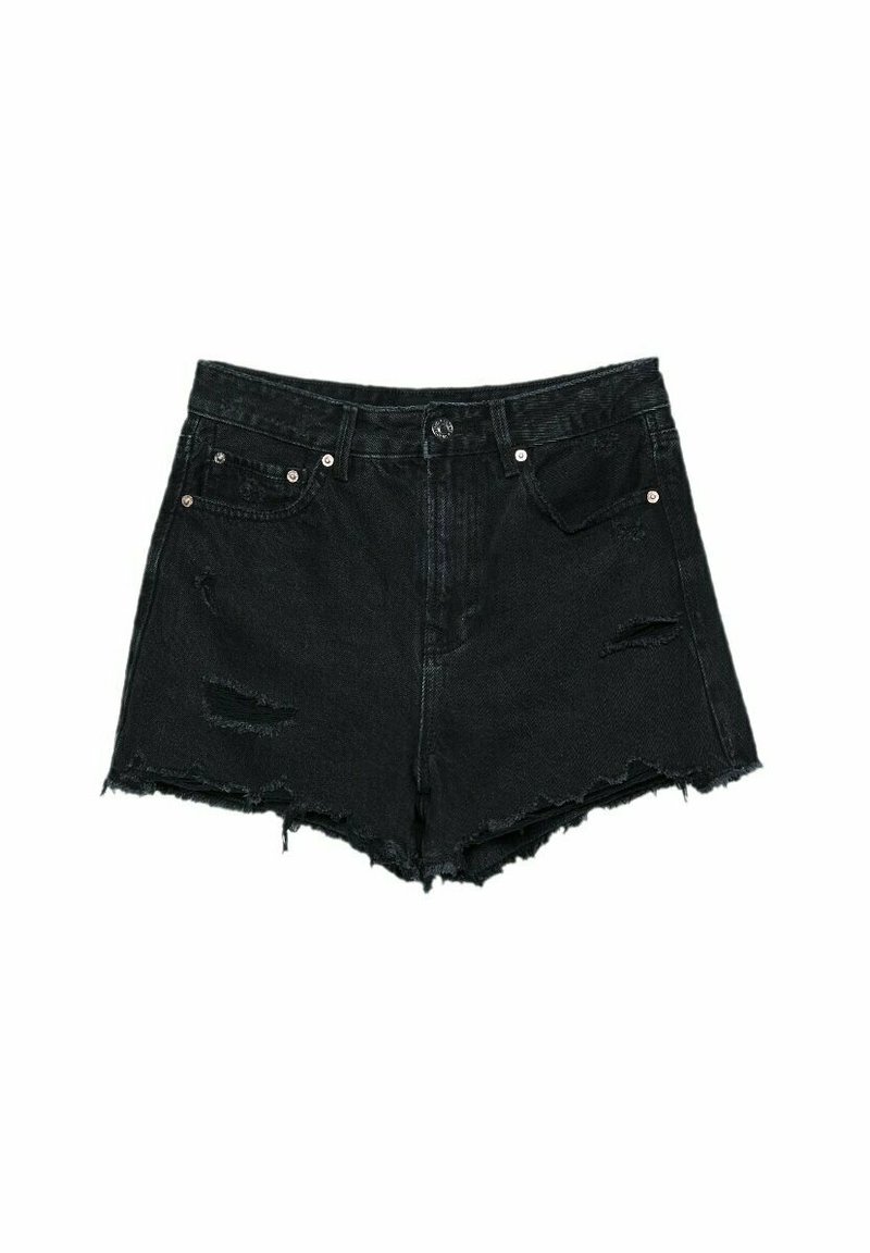 Stradivarius Jeansshort grijs denim/greydenim