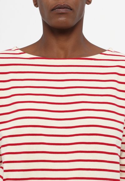 DESIGNERS REMIX STACY BRETON - Tops ar garām piedurknēm - cream/red