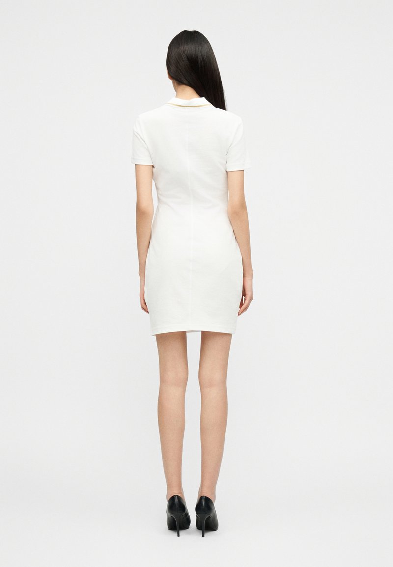 Versace Jeans Couture EMBLEM - Shirt dress - white/gold-coloured/white -  Zalando.ie