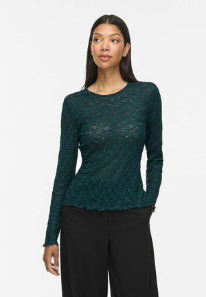 VILA, VIFAY O-NECK L/S TOP - NOOS - Blouse - ponderosa pine