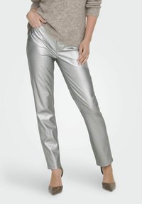 EMILY HOHE TAILLE  - Pantalon classique - silver