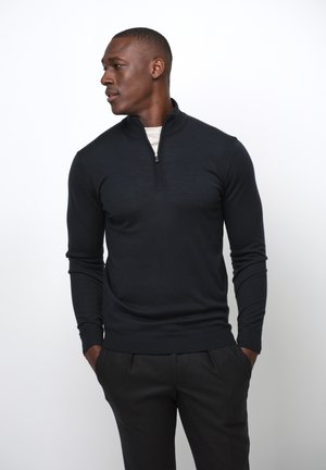 PROFUOMO THE MERINO HALF ZIP - Maglione - navy