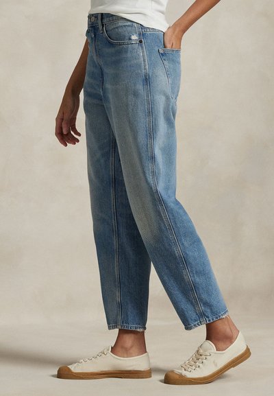Polo Ralph Lauren CURVED TAPERED JEAN - Blugi mom fit - alaiya wash