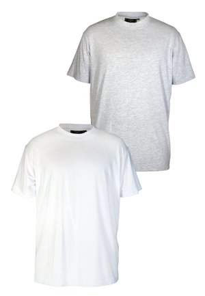 PACK OF 2 - T-paita - grey marl white