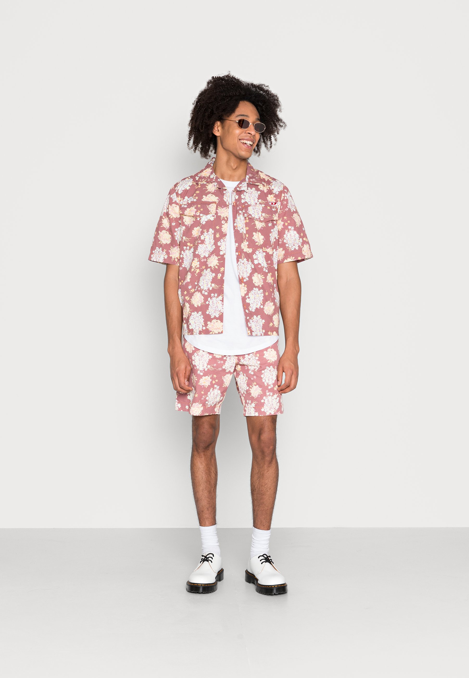 diesel patterned shirt