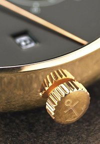 Kapten & Son CHRONO SMALL - Montre à aiguilles - gold coloured black