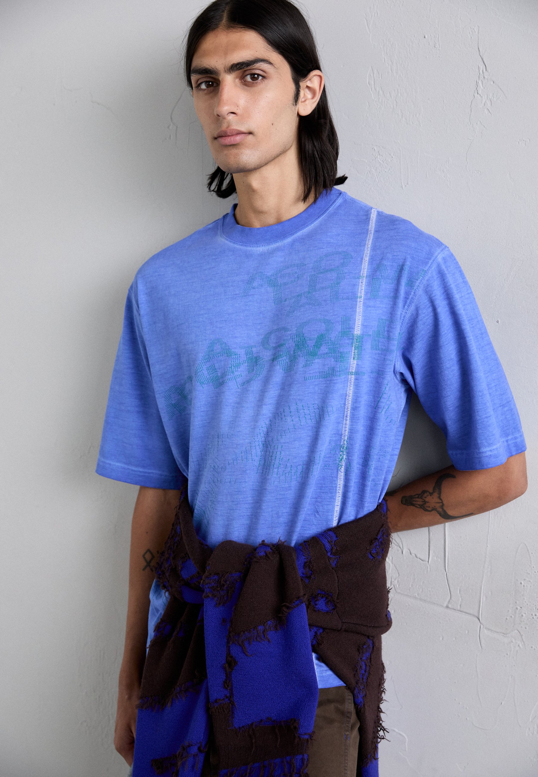 A-COLD-WALL* ANNEX - Print T-shirt - blue volt/blue - Zalando.co.uk