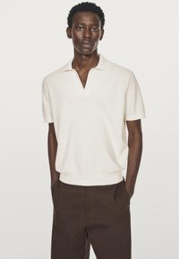 Massimo Dutti Poloshirt - light yellow