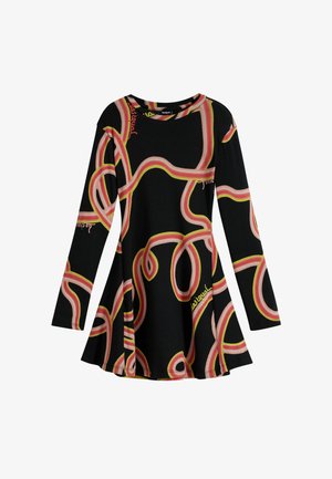 LONG SLEEVE WITH STREAMERS - Haljina s naramenicama - black