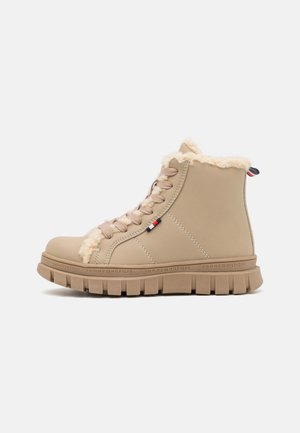 UNISEX - Lace-up ankle boots - nude