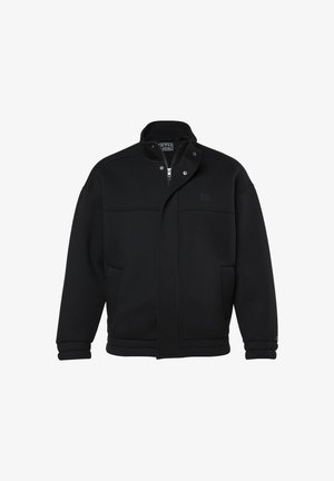 STHUGE, SCUBA-JACKE, OVERSIZED, STEHKRAGEN, ZIPPER, BIS 8 XL - Bomber Jacket - black