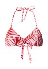 LEAF BR KNOT - Bikini top - red