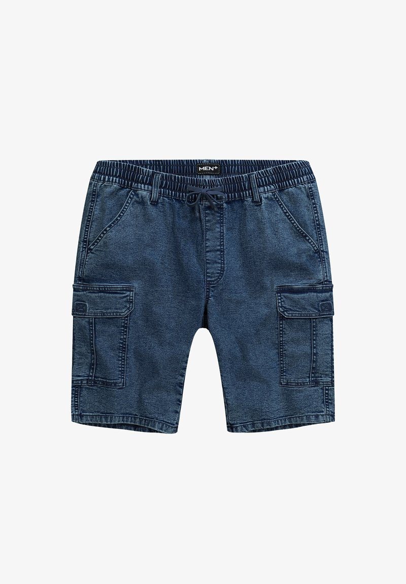 Men Plus BERMUDA Denim shorts dark blue denim/dark-blue denim