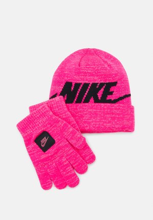 CROPPED FUTURA BEANIE SET - Gloves - hyper pink