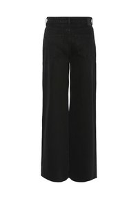 Pieces PCSELMA - Flared jeans - black denim