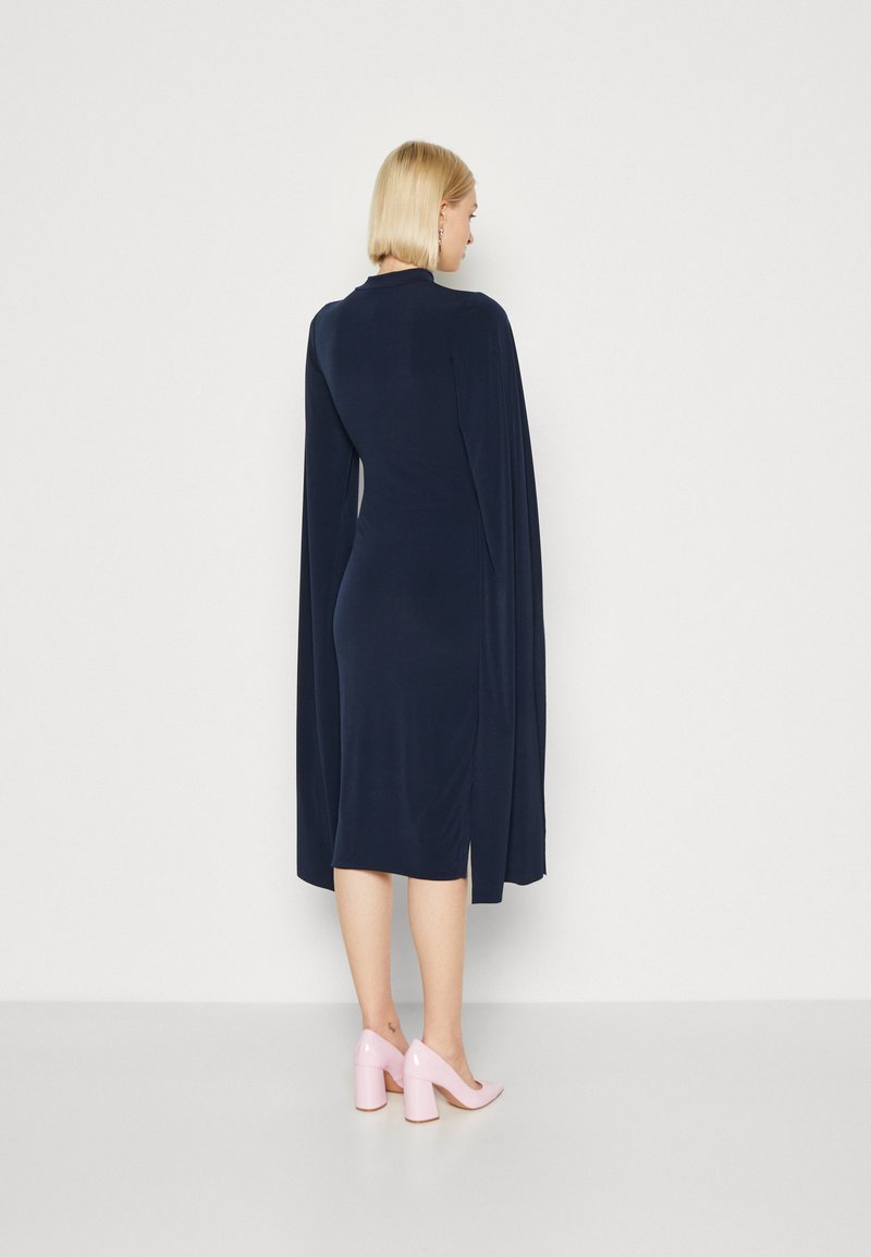 WAL G. DOHA OPEN SLEEVE SLINKY DRESS - Cocktail dress / Party dress - navy  blue/dark blue - Zalando.ie