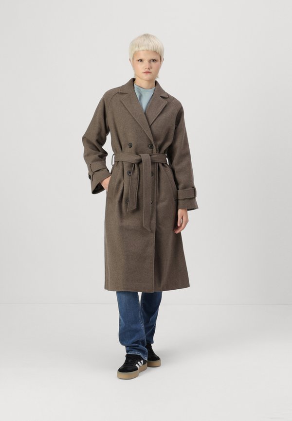 OBJKEILY - Classic coat - morel3