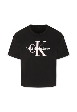 MANICA CORTA - T-shirt con stampa - black