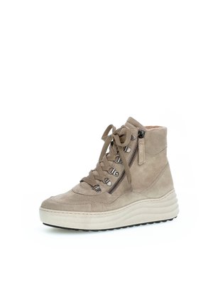 High-top trainers - taupe