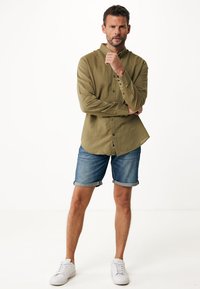Mexx Basic Linen Shirt - Camicia - mid green