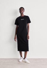 Barbour International SOFIA MIDI DRESS - Jersey dress - black