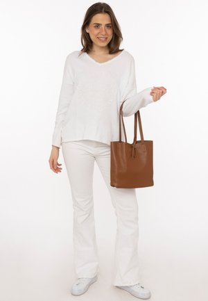 Zwillingsherz, Handbag - cognac