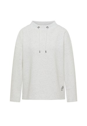 Cecil, OTTOMAN SHIRT MIT FUNNEL NECK - Camiseta de manga larga - light grey melange