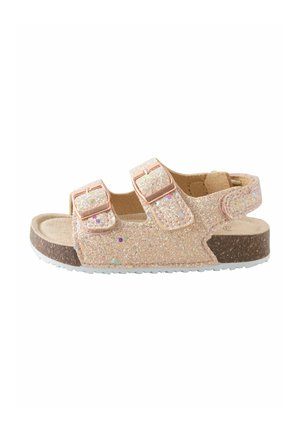 WIDE FIT DOUBLE TWO STRAP - Babyschoenen - rose gold glitter