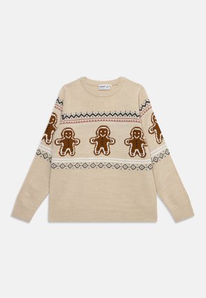 Name it, NKNRISMAS UNISEX - Пуловер - peyote melange