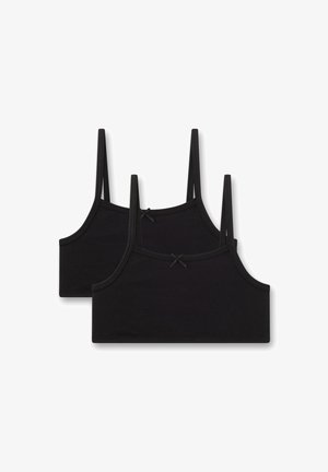 Sanetta, MÄDCHEN-BUSTIER (DOPPELPACK) SCHWARZ - Bustier - schwarz
