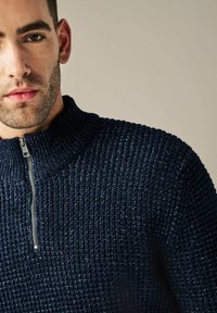 Next CABLE ZIP NECK - Vesta - navy